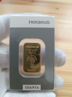 Zlatý Slitek 10g Argo Heraeus