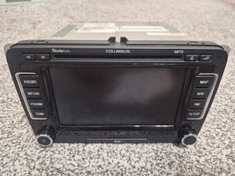 Originální autorádio Škoda COLUMBUS s GPS navigací, SD a MP3