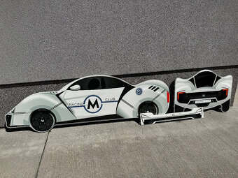 Díly pro výrobu 2ks auto dětských postýlek postelí