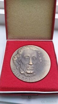 Josef Dobrovský - bronzová plaketa