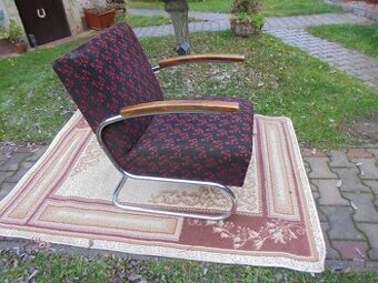 Chromované křeslo Thonet S 411 Funkcionalismus