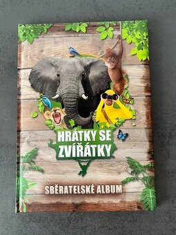 Sběratelské album Hrátky se zvířátky, všechny karty, nehrané