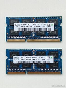 2x 4GB SO-DIMM DDR3 paměti