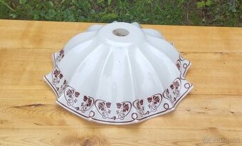 Starožitný Porcelánový Klobouk na Luster