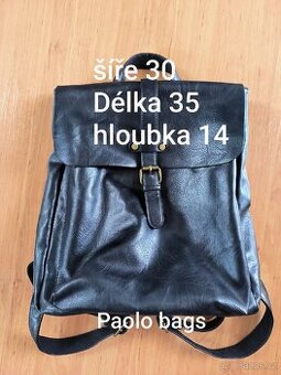 dámský batoh černý kůže