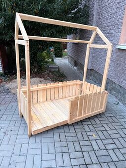 Dětská postel 160x80 dřevěná masiv
