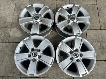 4x originální alu disky na Škoda Octavia 2 - 5x112 - 15“