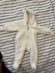 Kombinéza chlupatá medvídek H&M velikost 68