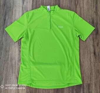 PÁNSKÉ TRIČKO CYKLISTICKÉ bTwin ZELENÉ VELIKOST XL
