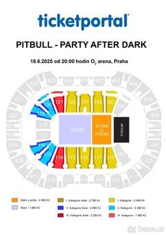 Pitbull vstupenky, Praha 18.6.2025 ✅