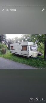 Prodám suchý velký karavan na pevné stání,