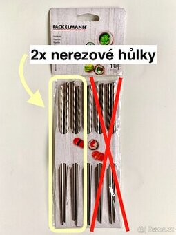 Fackelmann Nerezové Hůlky 23cm 2 páry nerez