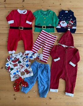 Vánoční set oblečení H&M vel. 74