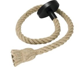 Lustr E27 40W s jutovým lanem baldachýnem a objímkou