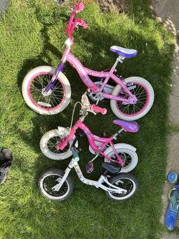 Dětská kola 14", 12" + odrážedlo