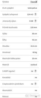 Krbová kamna Thorma