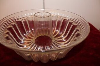 Retro Pravá skleněná zapékací miska Jena