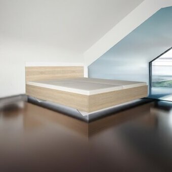 Postel italského stylu s rošty a matracemi NOVÁ