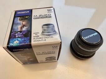 Prodám objektiv Olympus M.Zuiko 45mm f1.8