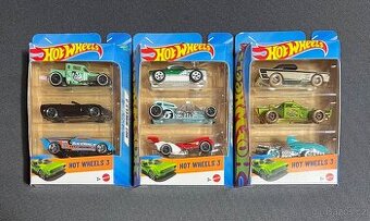 Hot wheels sada 3ks autíček