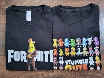 Tričko Fortnite a Stumble Guys vel. 12-14 let