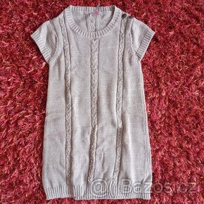 TEPLÉ ŠATIČKY S KORÁLKY, VEL.122/128