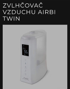 Výkonný,nepoužívaný ultrazvuk.zvlhčovač vzduchu AIRBY TWIN