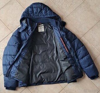 Zimní bunda Timeout modrá pánská prošívaná XXL