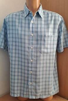 Pánská kostkovaná košile Marks&Spencer/M/2x58cm