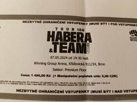 Vstupenky Habera & TEAM Tour 100 Brno
