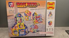 Magnetická stavebnice - Magnetic sheet 46 dílků