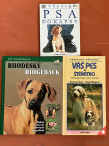 3x kniha o psech-Rhodeský ridgeback, Výcvik, Pes a štěňátko