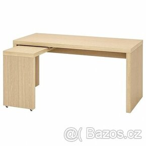 IKEA MALM Psací stůl s výsuvnou deskou 151 x 65 cm