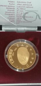 Zlatá mince 1 Oz Au999, 9 PROOF, rarita - 1