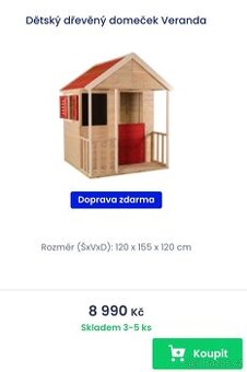 Dřevěný domeček