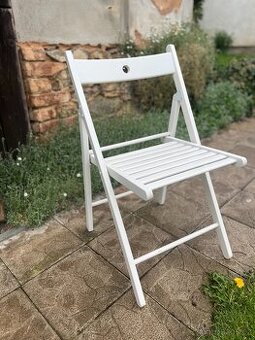 IKEA skládací židle bílá