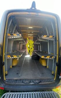 Regály do dodávky (hliníkové sklopné) mercedes sprinter