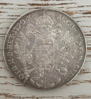Stříbrná mince LEOPOLD II., TOLAR 1790 A