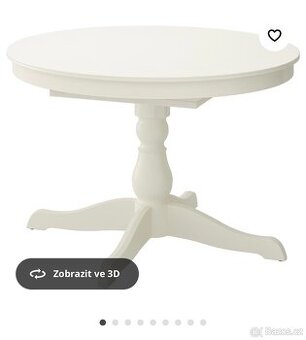 Rozkládací kulatý stůl - INGATORP + židle