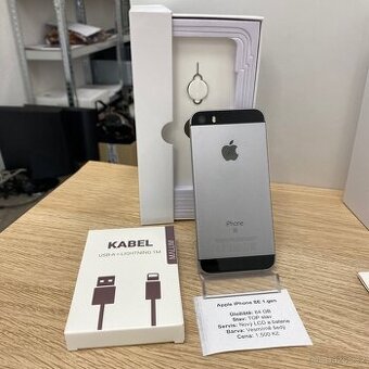 Apple iPhone SE (1.gen 2016) - 64GB & 100% baterie