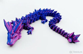 Fialovomodrý Drak 48 cm - 1