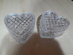 Broušená cukřenka / dóza 2ks