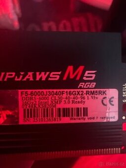 RAM DDR5 G.SKILL Ripjaws32GB KIT 6000MT/s CL30 - RGB