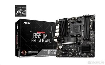 MSI B550M PRO-VDH WIFI / B550 / AM4 / 4x DDR4 DIMM / 2x M.2