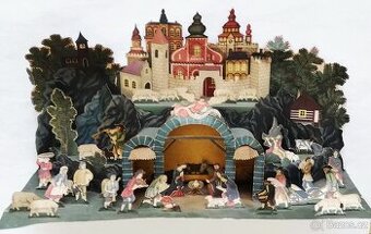 Vystřihovánkový betlém, stáří 66 let