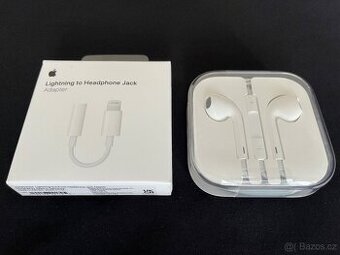 Apple EarPods-jack + lightning redukce originál