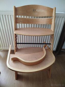Dětská dřevěná rostoucí židle