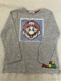 tričko s flitry Mario/Luigi, vel. 110-116