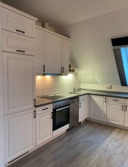 Moderní venkovská bílá kuchyně se spotřebiči,5738