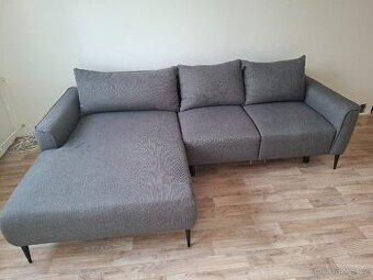 Rohová sedací souprava - šedá